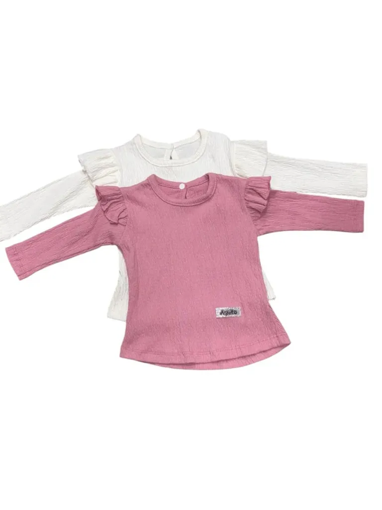 CAMISETA BEBA BAMBULA C/VOLADO