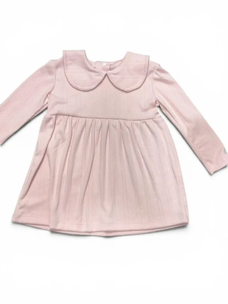 VESTIDO BEBA M/L DARLON CALADO C/CUELLO