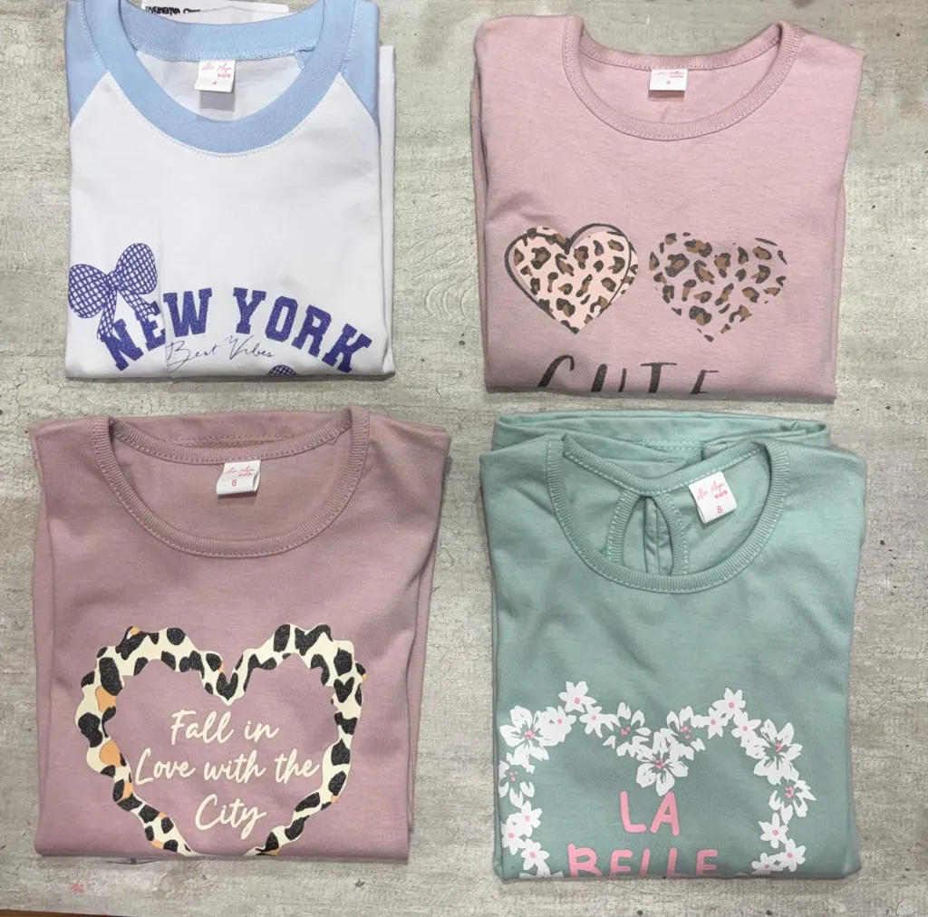 CAMISETA NIÑA ALGODON CON ESTAMPA